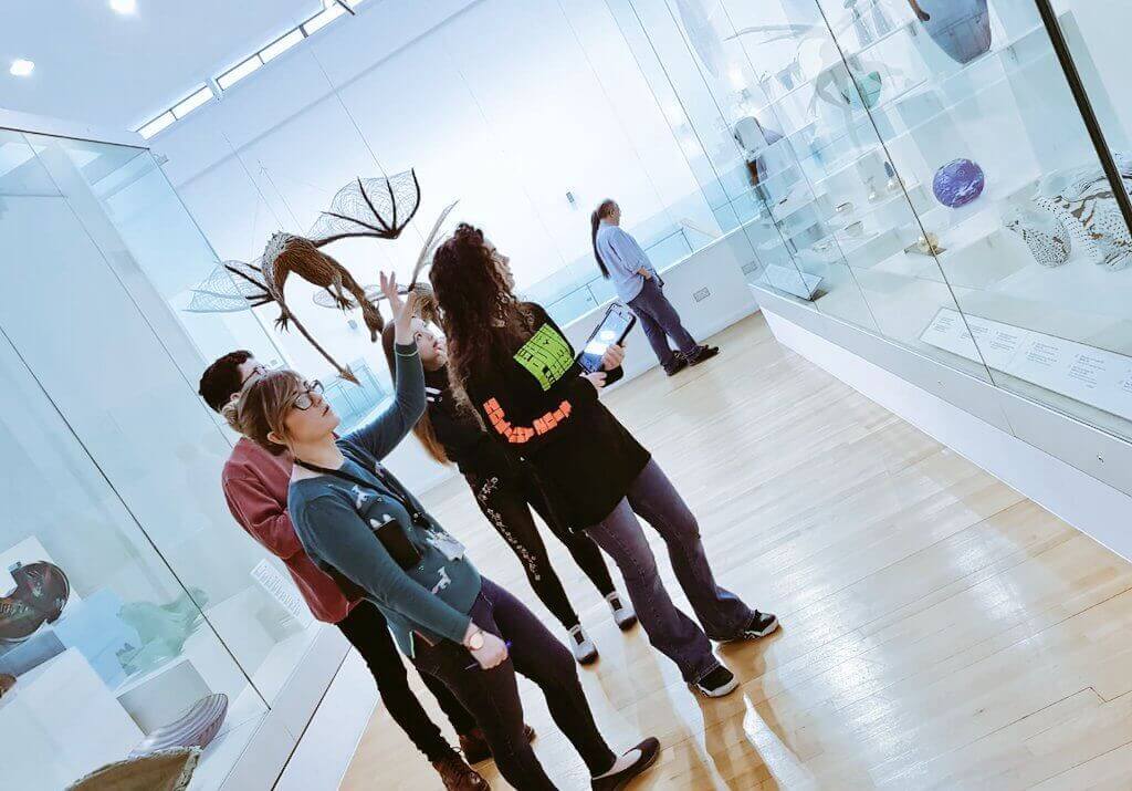 A group from the museum event planning crew (and me) scouting Ulster Museum for locations.